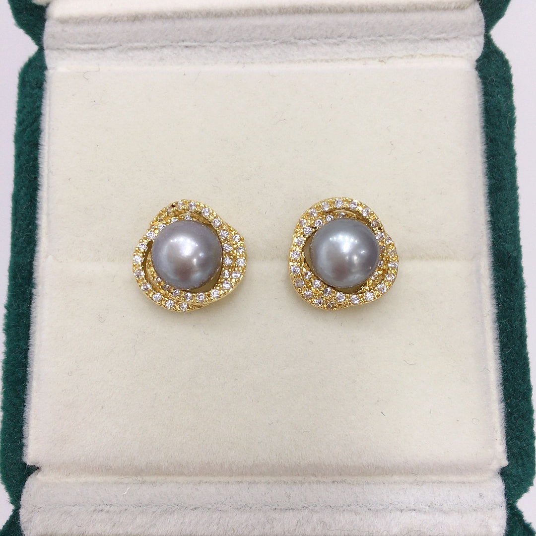 Handmade Natural Freshwater Pearl Earrings