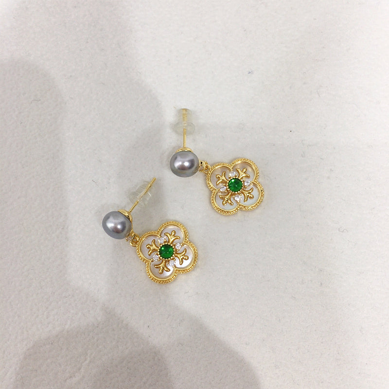 Handmade Natural Freshwater Pearl Earrings.