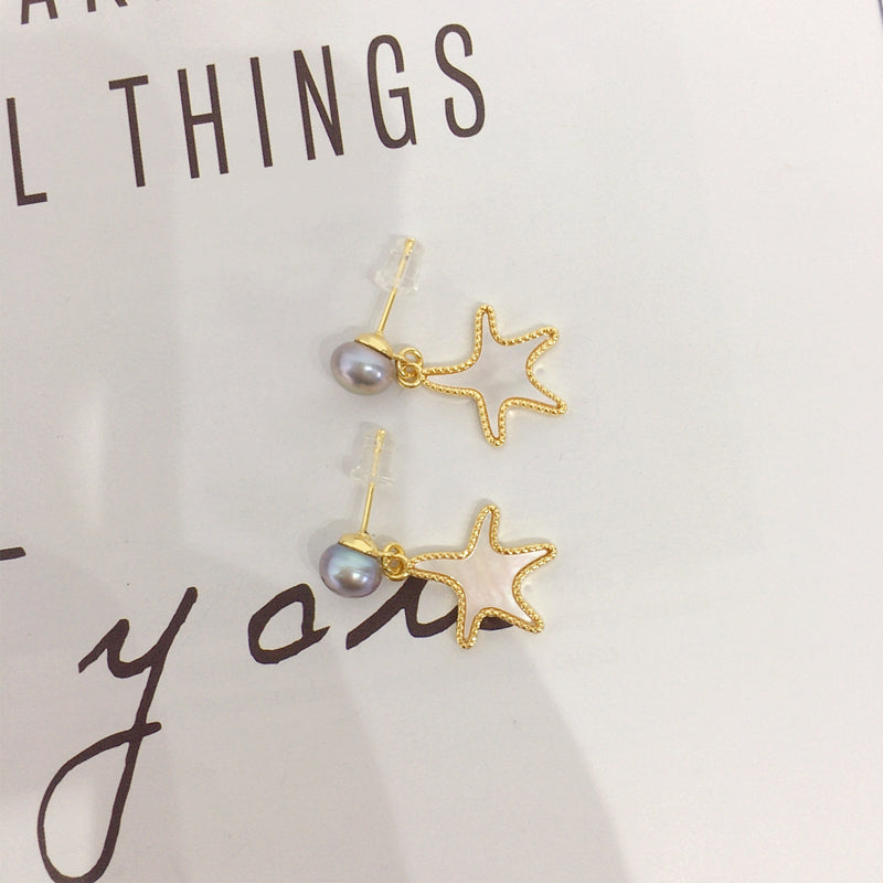 Handmade Natural Freshwater Pearl Earrings.