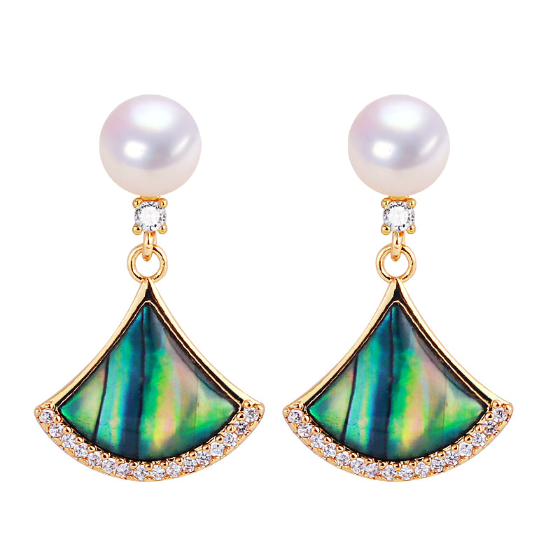 Handmade Natural Freshwater Pearl Earrings.