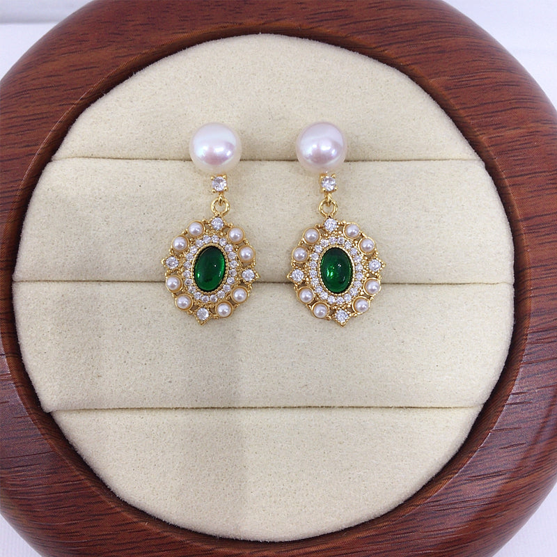 Handmade Natural Freshwater Pearl Earrings.