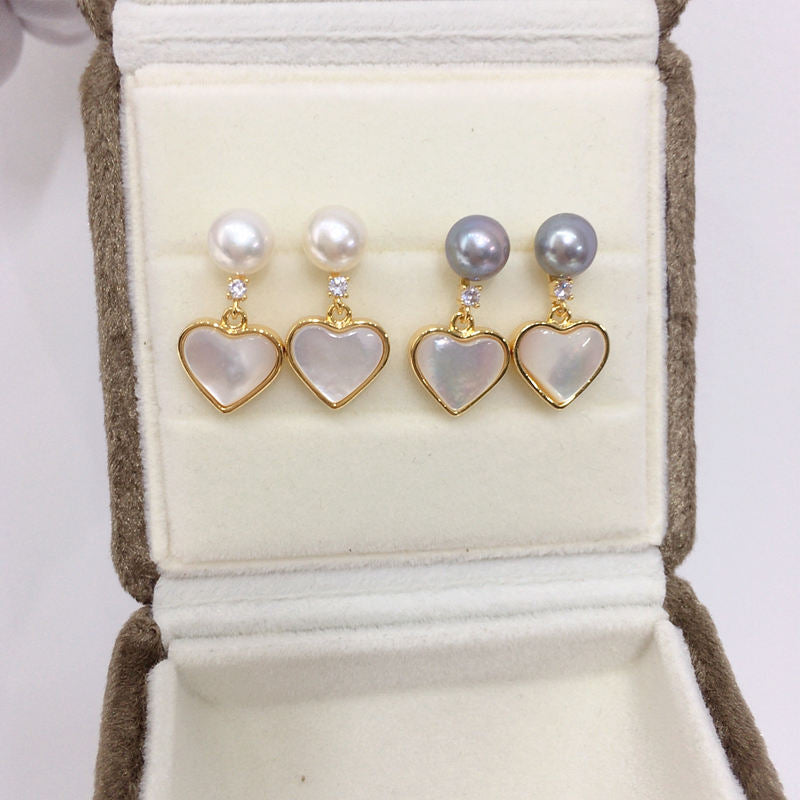 Handmade Natural Freshwater Pearl Earrings.