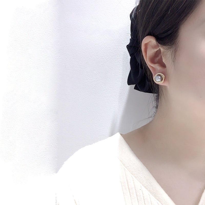 Handmade Natural Freshwater Pearl Earrings