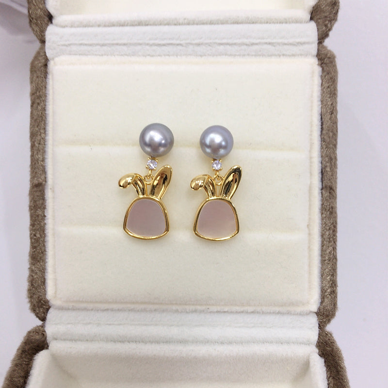 Handmade Natural Freshwater Pearl Earrings.