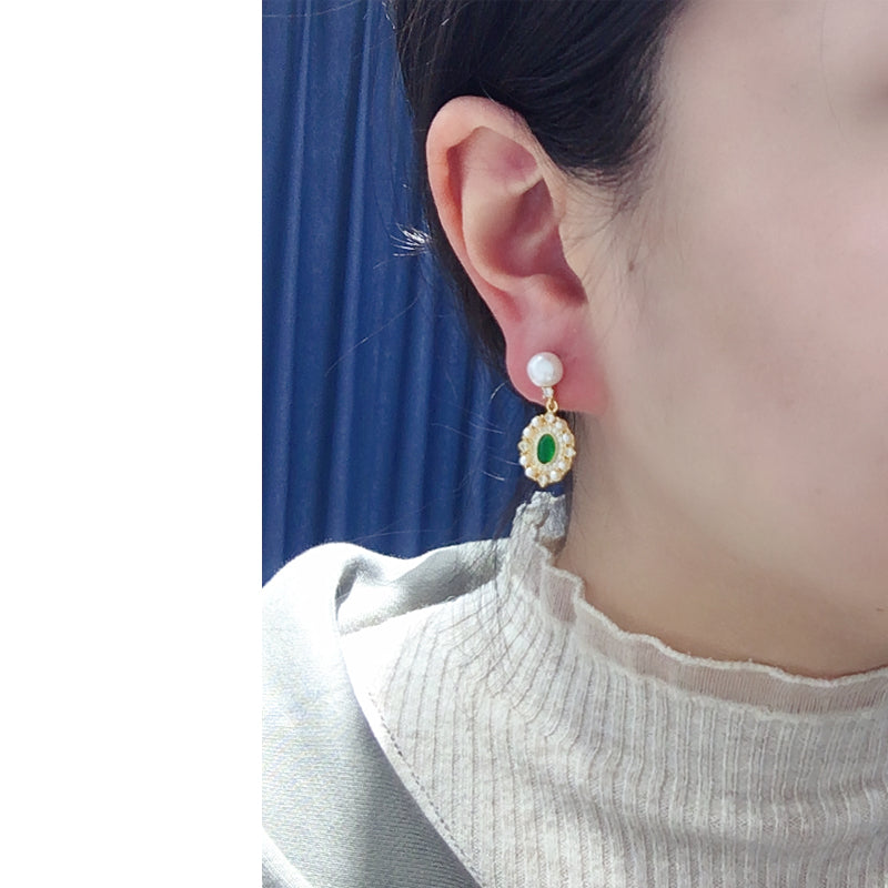 Handmade Natural Freshwater Pearl Earrings.