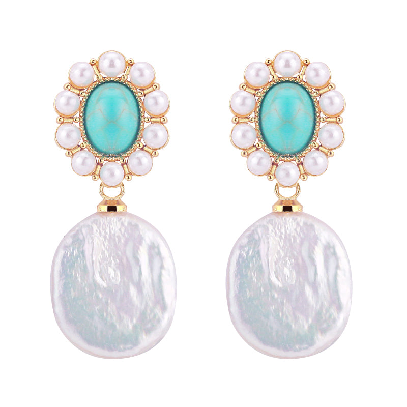 Handmade Natural Freshwater Pearl Earrings.