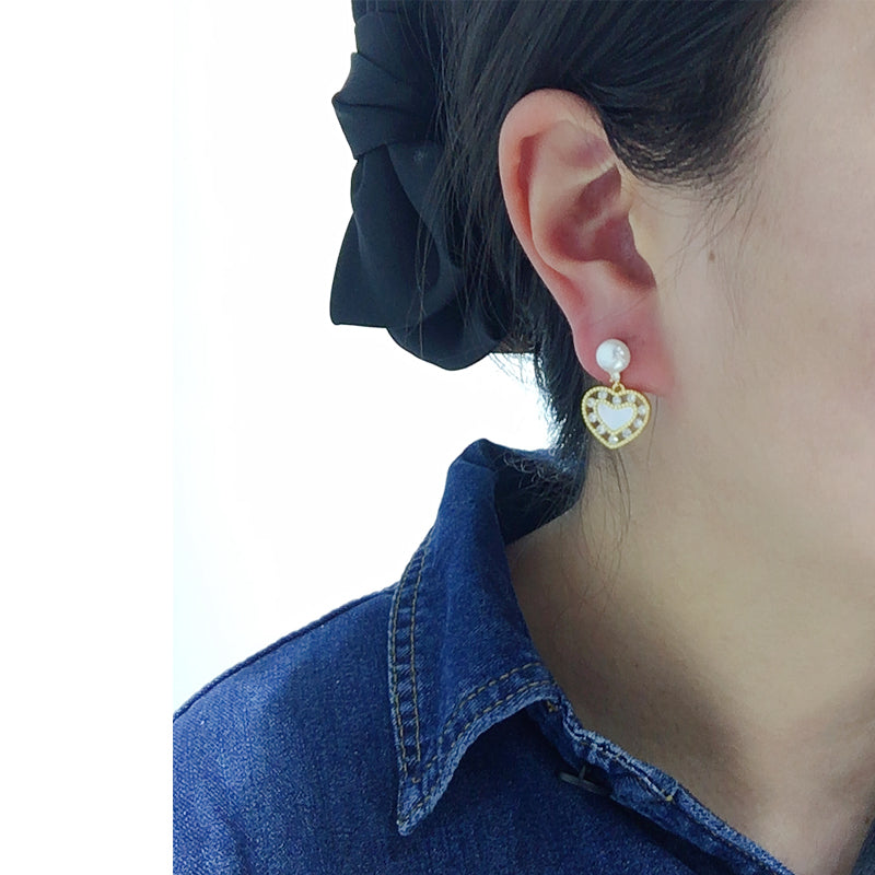Handmade Natural Freshwater Pearl Earrings.