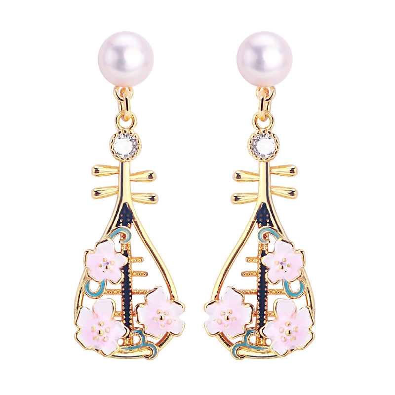 Handmade Natural Freshwater Pearl Earrings.