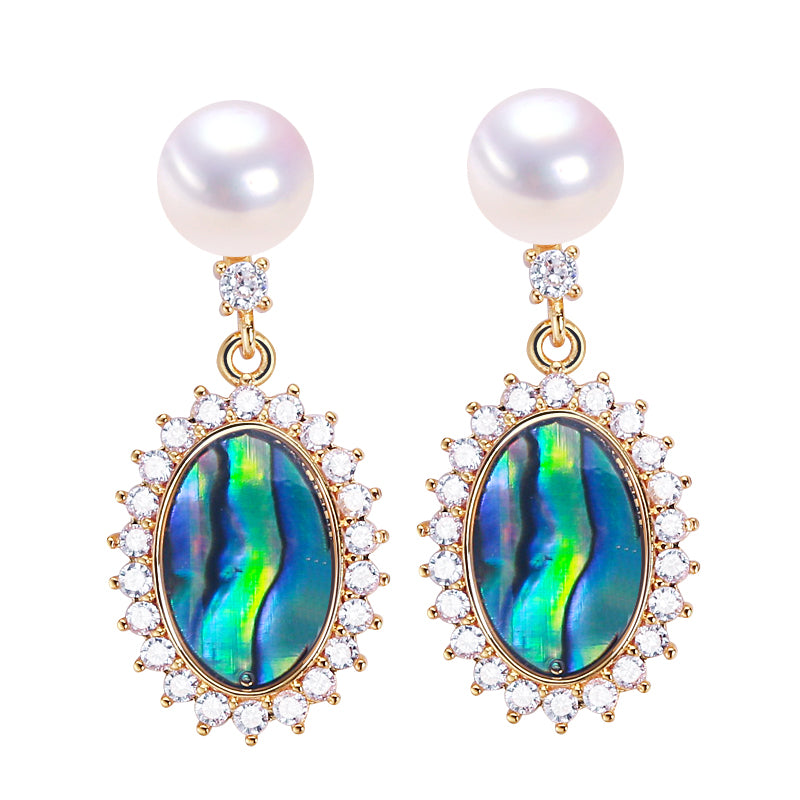Handmade Natural Freshwater Pearl Earrings.