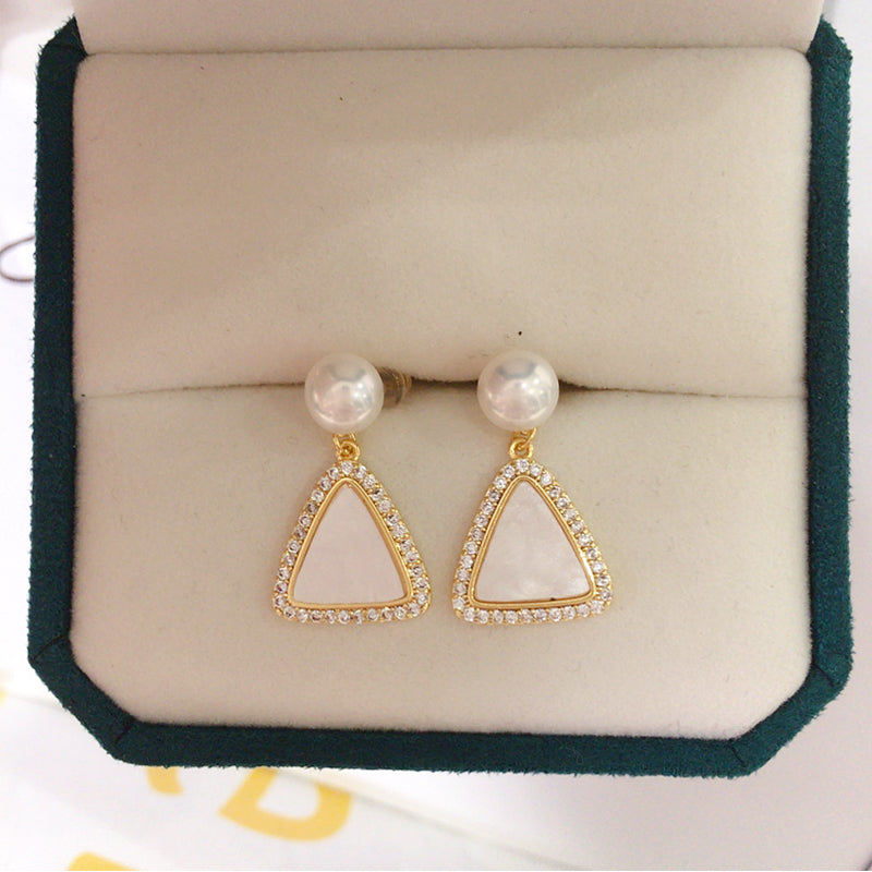 Handmade Natural Freshwater Pearl Earrings.