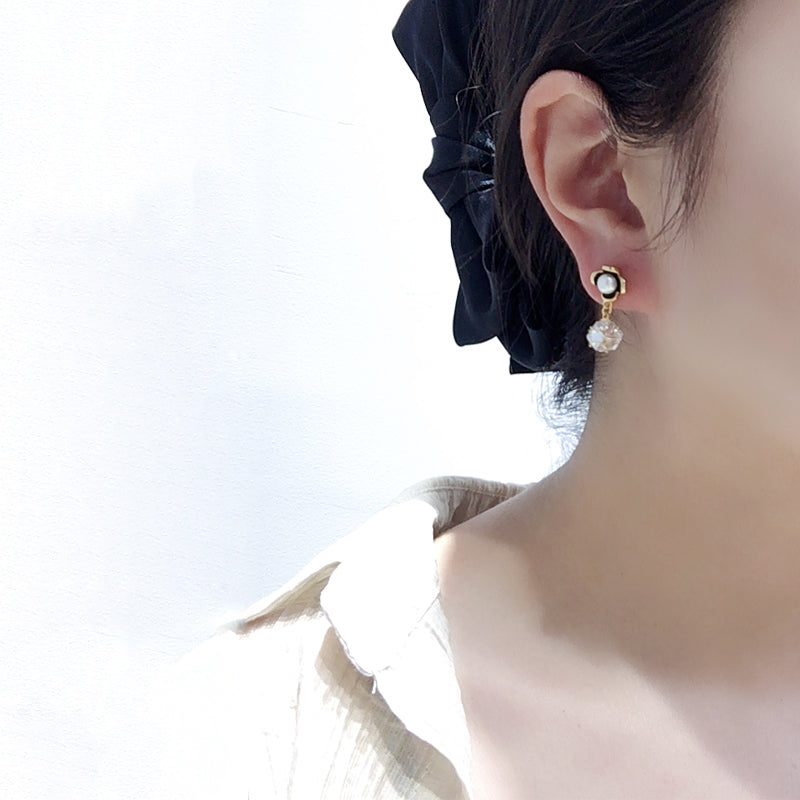 Handmade Natural Freshwater Pearl Earrings.
