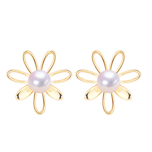Handmade Natural Freshwater Pearl Earrings.