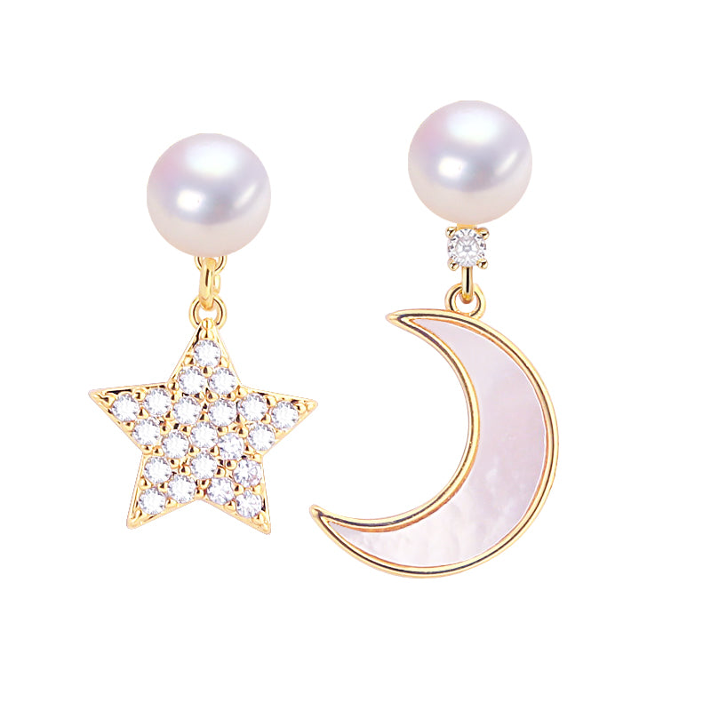Handmade Natural Freshwater Pearl Earrings.