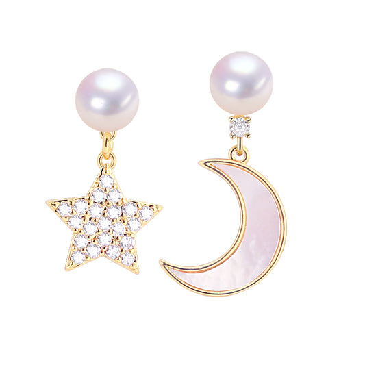 Handmade Natural Freshwater Pearl Earrings.