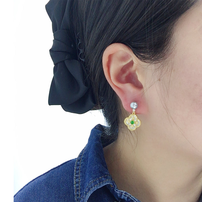 Handmade Natural Freshwater Pearl Earrings.