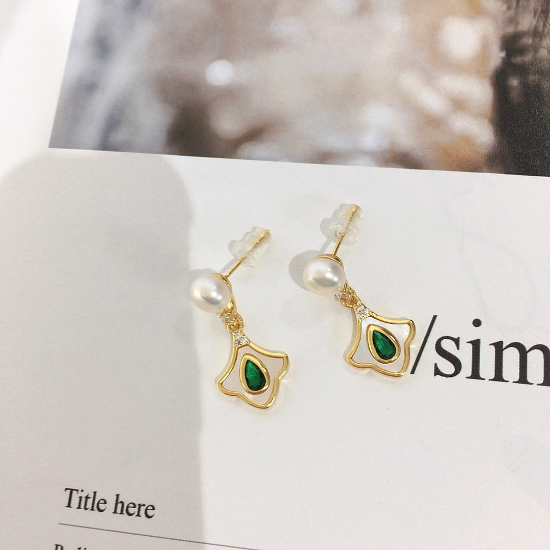 Handmade Natural Freshwater Pearl Earrings.