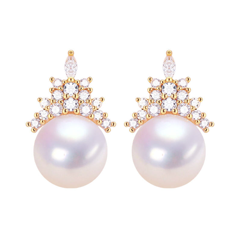 Handmade Natural Freshwater Pearl Earrings.