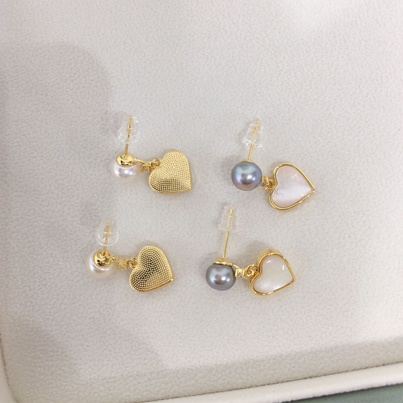 Handmade Natural Freshwater Pearl Earrings.