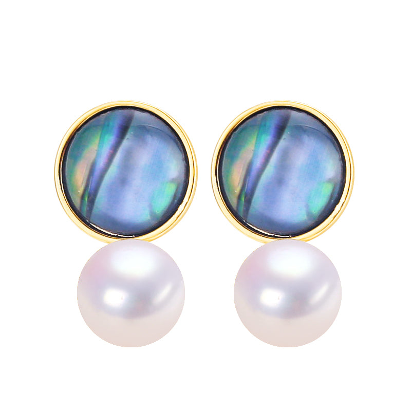 Handmade Natural Freshwater Pearl Earrings.