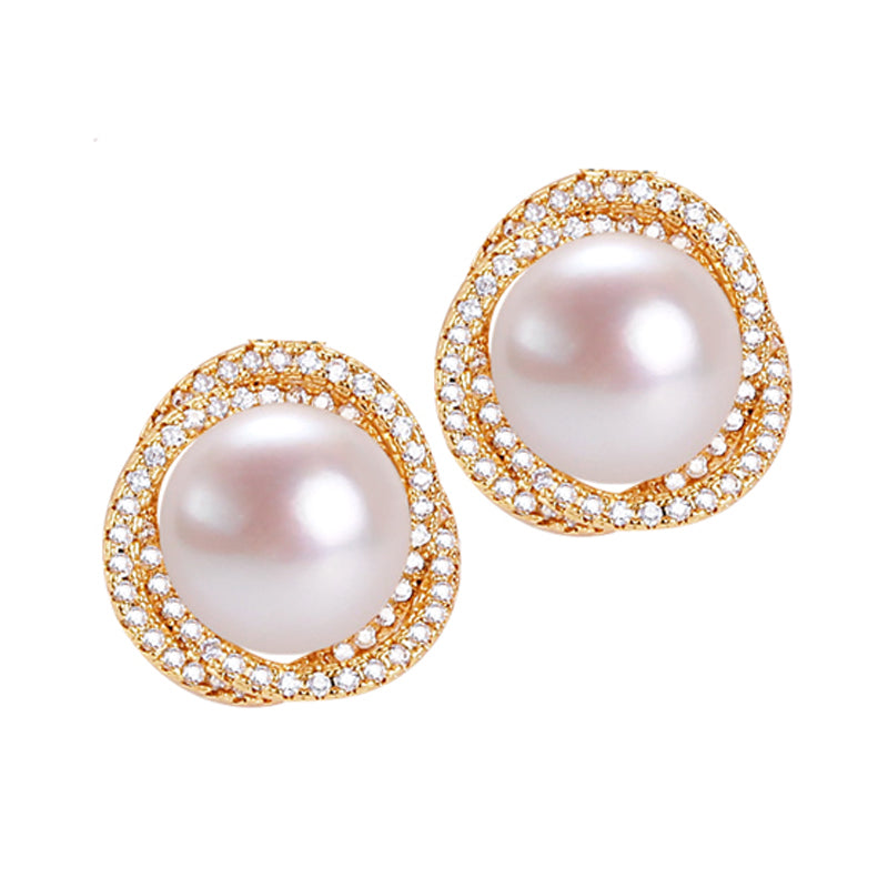 Handmade Natural Freshwater Pearl Earrings