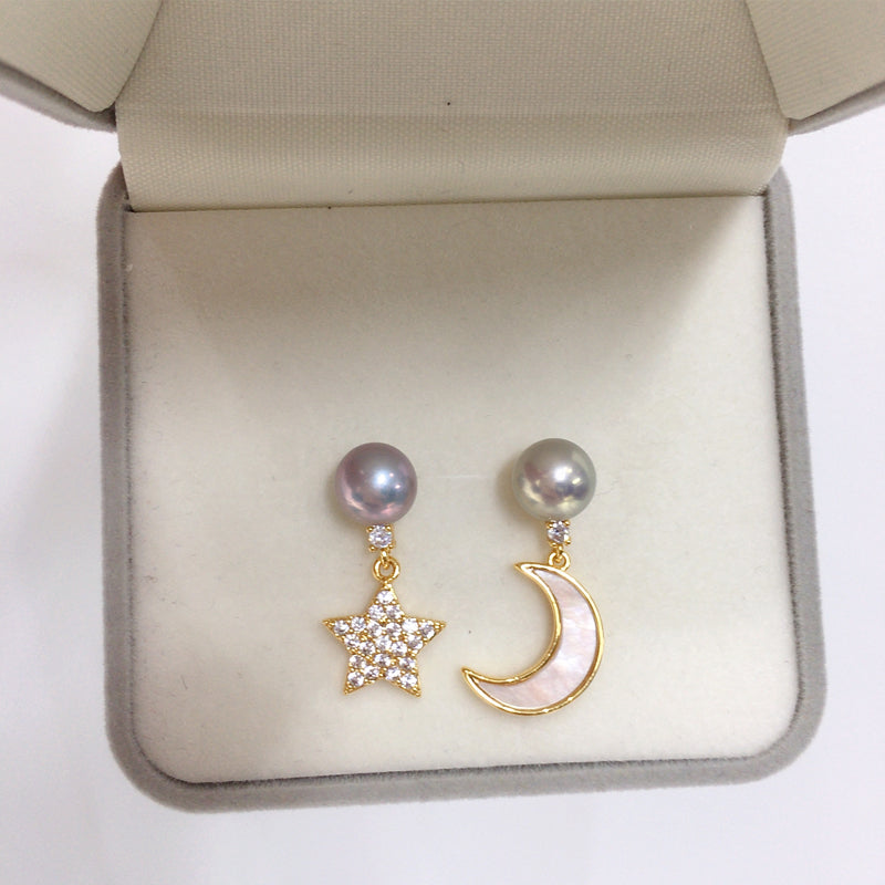 Handmade Natural Freshwater Pearl Earrings.