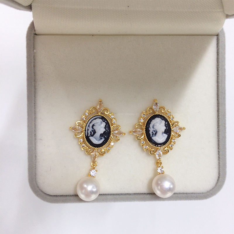 Handmade Natural Freshwater Pearl Earrings.