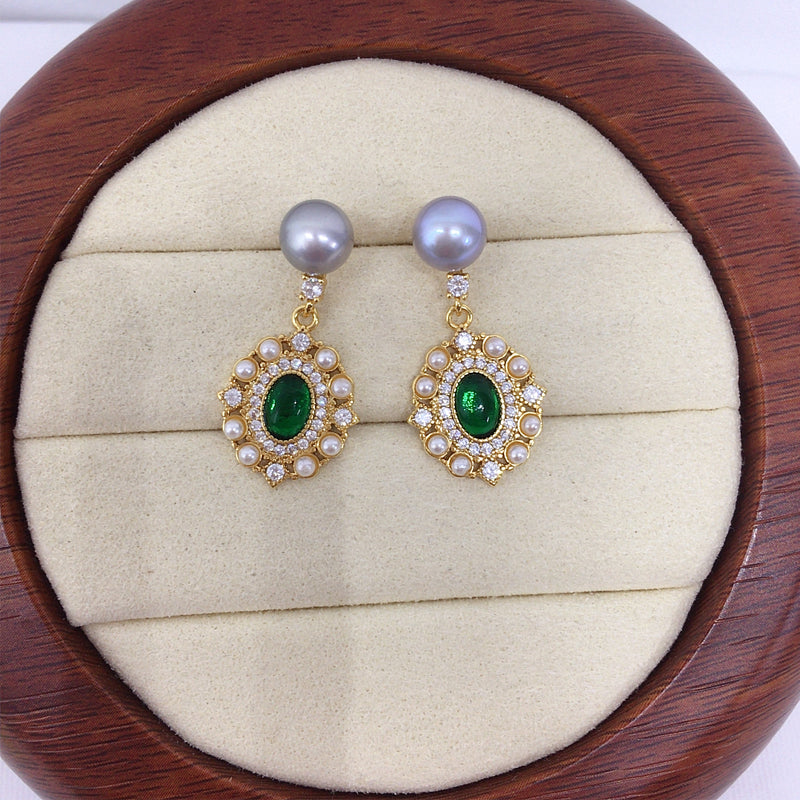 Handmade Natural Freshwater Pearl Earrings.