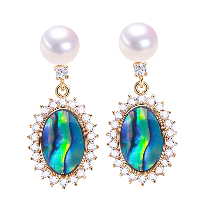 Handmade Natural Freshwater Pearl Earrings.