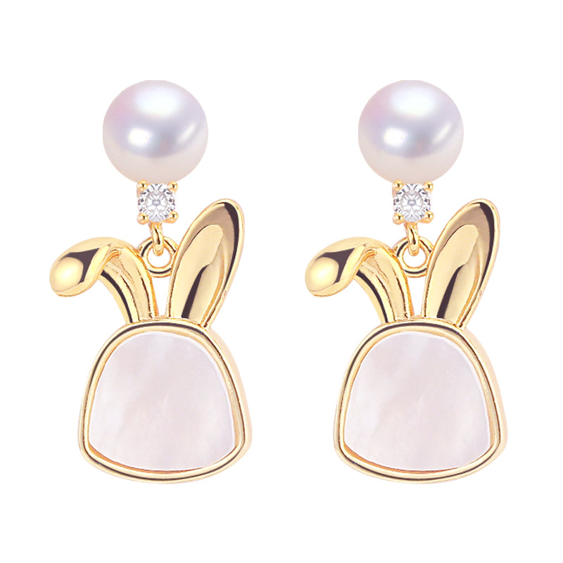 Handmade Natural Freshwater Pearl Earrings.