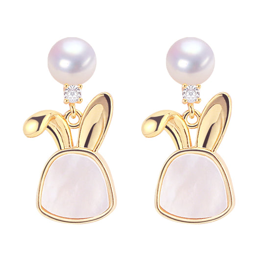 Handmade Natural Freshwater Pearl Earrings.