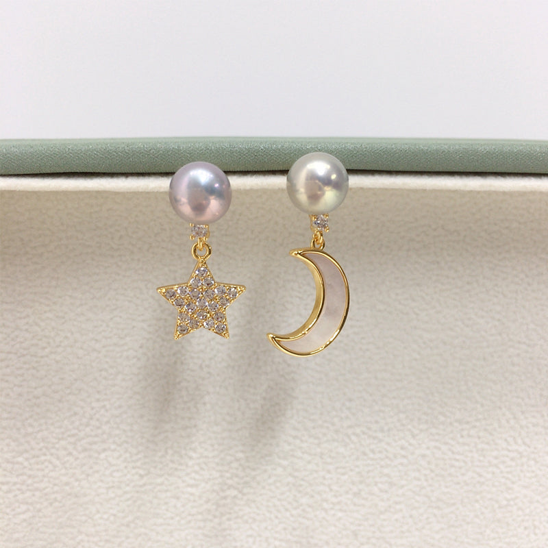 Handmade Natural Freshwater Pearl Earrings.