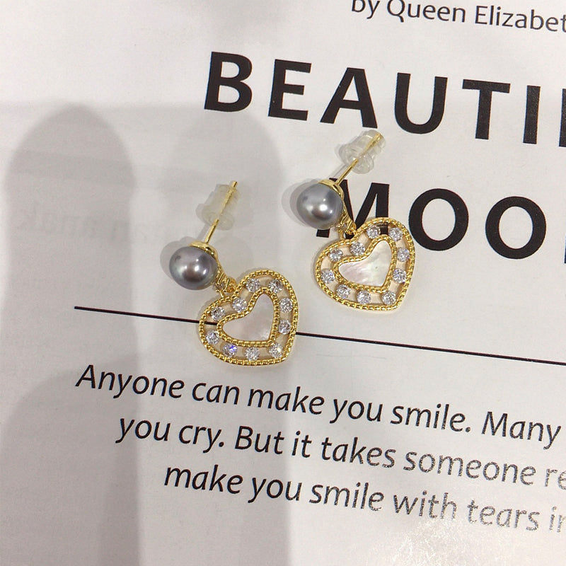Handmade Natural Freshwater Pearl Earrings.