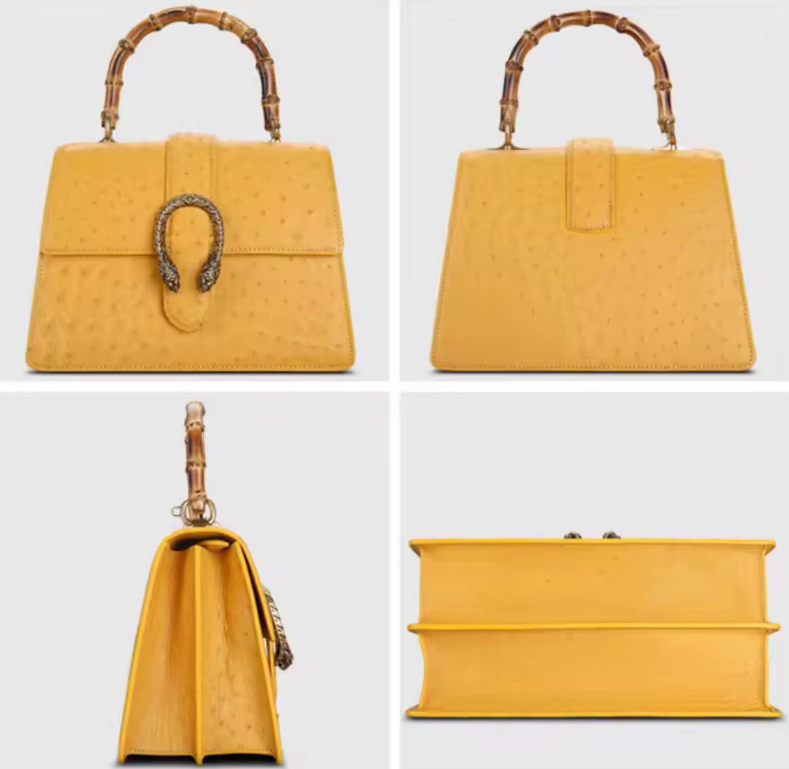 Ostrich leather bag